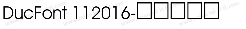 DucFont 112016字体转换